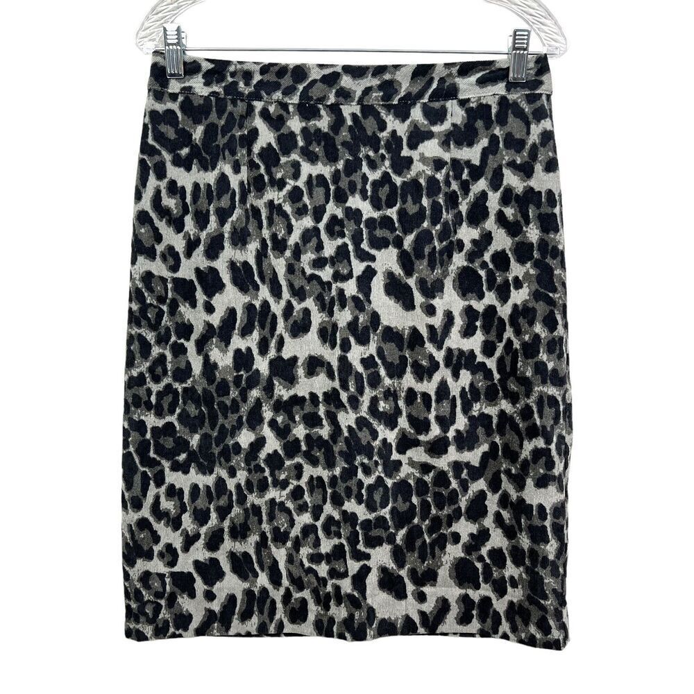 Anthropologie Sunday In Brooklyn Pencil Skirt Animal Print Lined Vented Women M*
